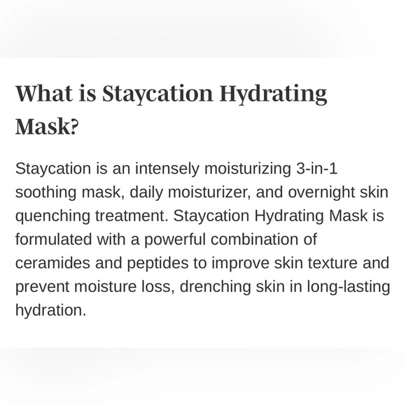 $13❤️‍🔥 ONLY 1! Wander Beauty Staycation Hydrating Mask 🪞 NEW & SEALED - Picture 4 of 6
